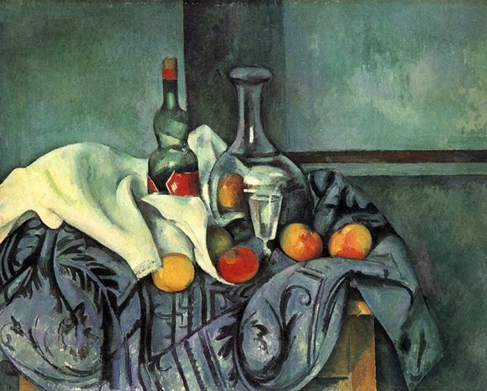 Paul Cezanne Stilleben, Pfefferminzflasche Norge oil painting art